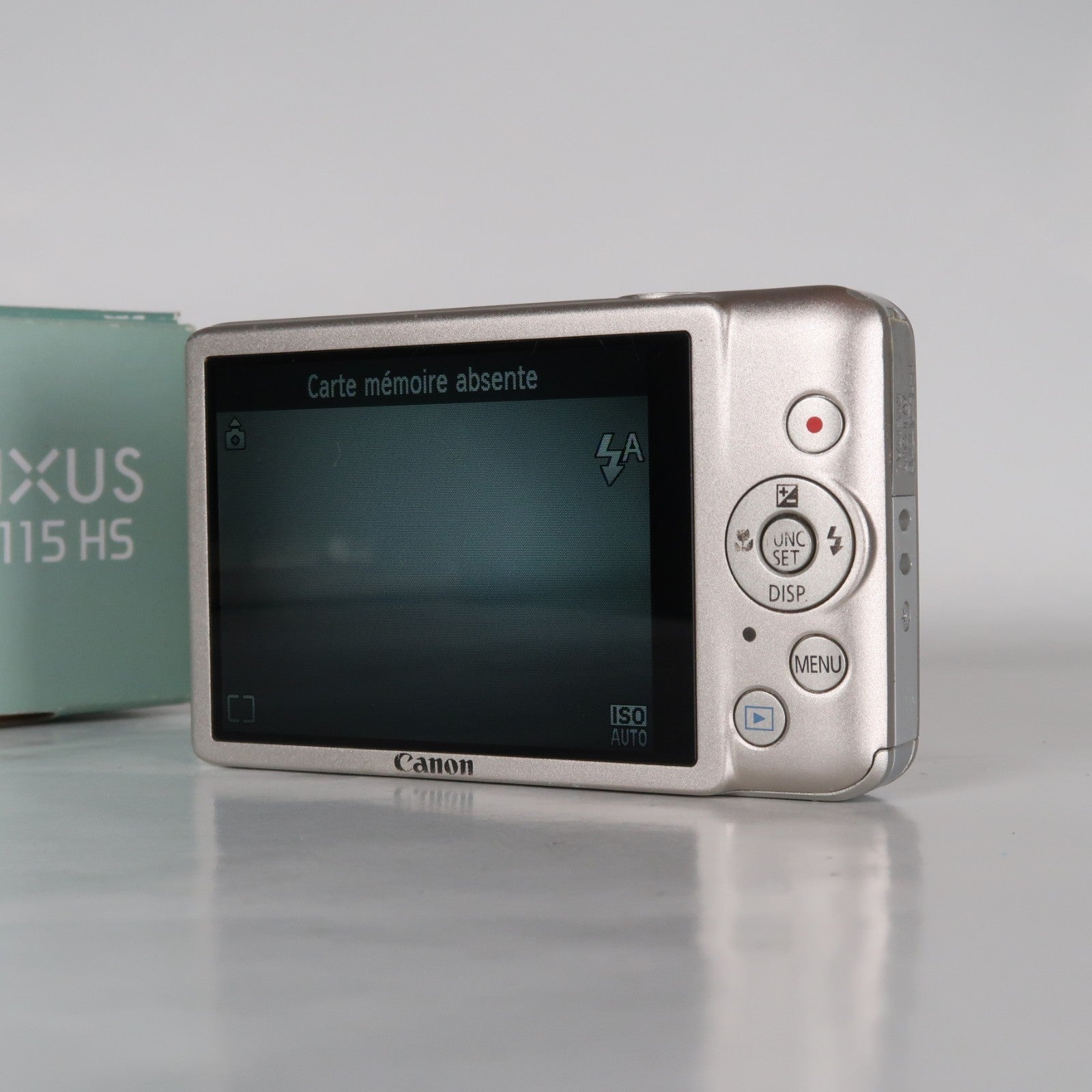 Canon IXUS 115 HS PowerShot ELPH 100 HS 12.1MP 4x Digital Camera Silver – Very Good Condition
