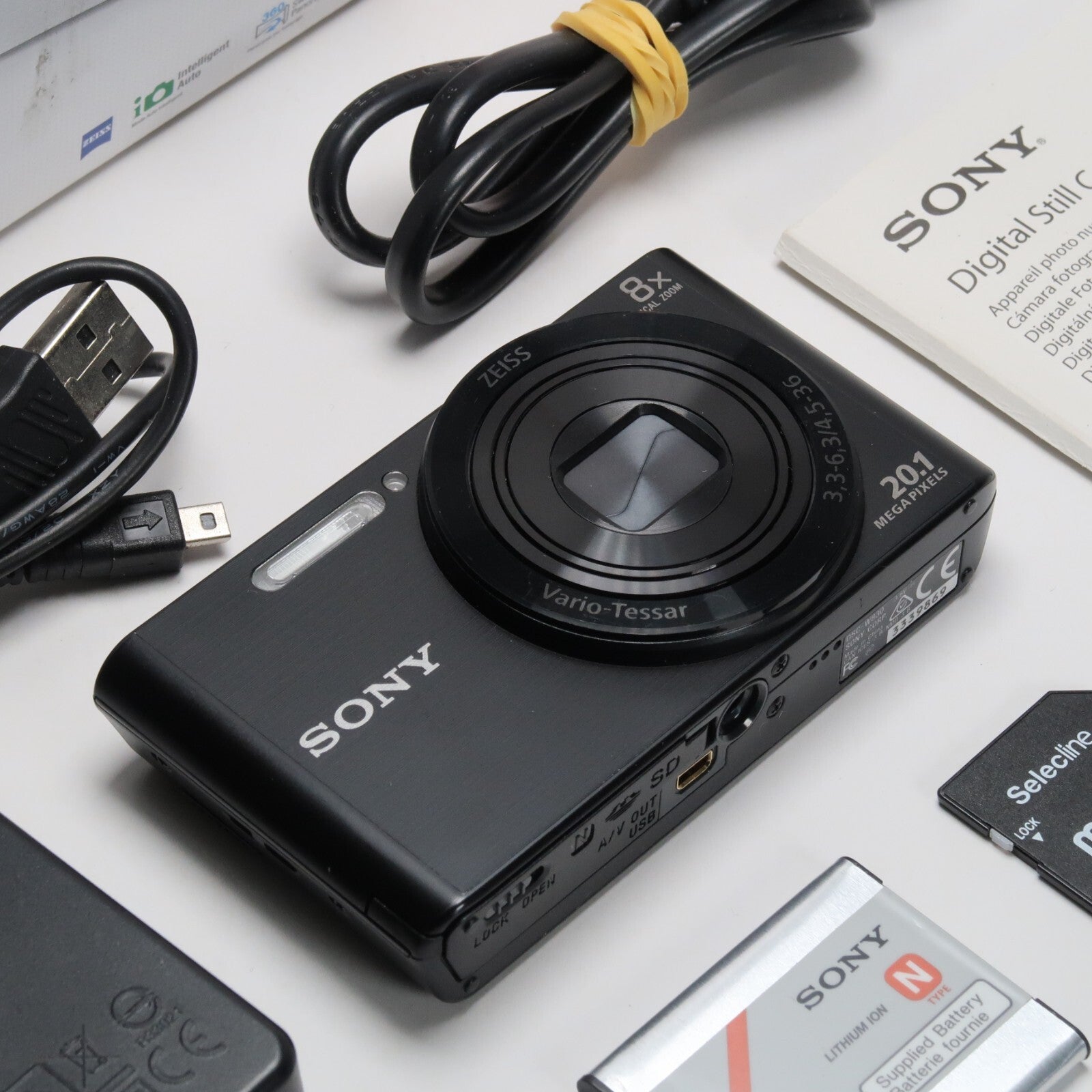 Sony Cyber-shot DSC-W830 20.1MP + Canon IXUS 145 Black – Compact Digital Cameras Bundle