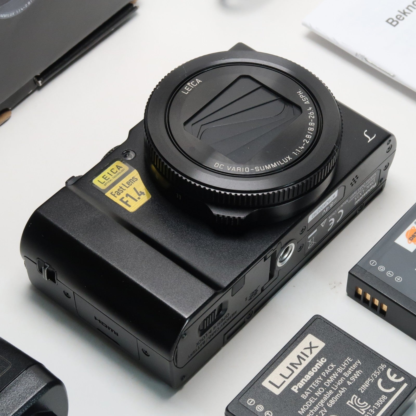 Panasonic Lumix DMC-LX15 Digital Camera – Black – Original Packaging + 32GB SD Card