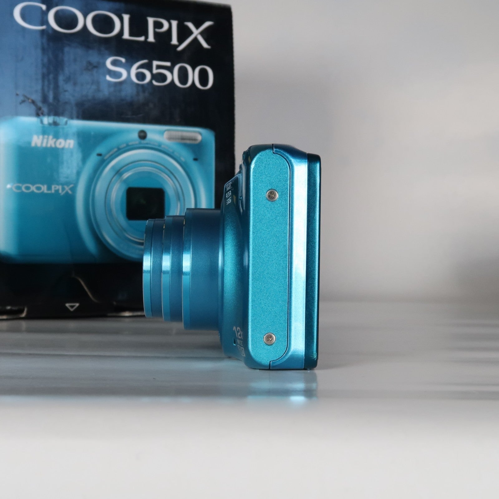 Nikon Coolpix S6500 16.0MP Compact Digital Camera – Blue, Complete Kit – Tested