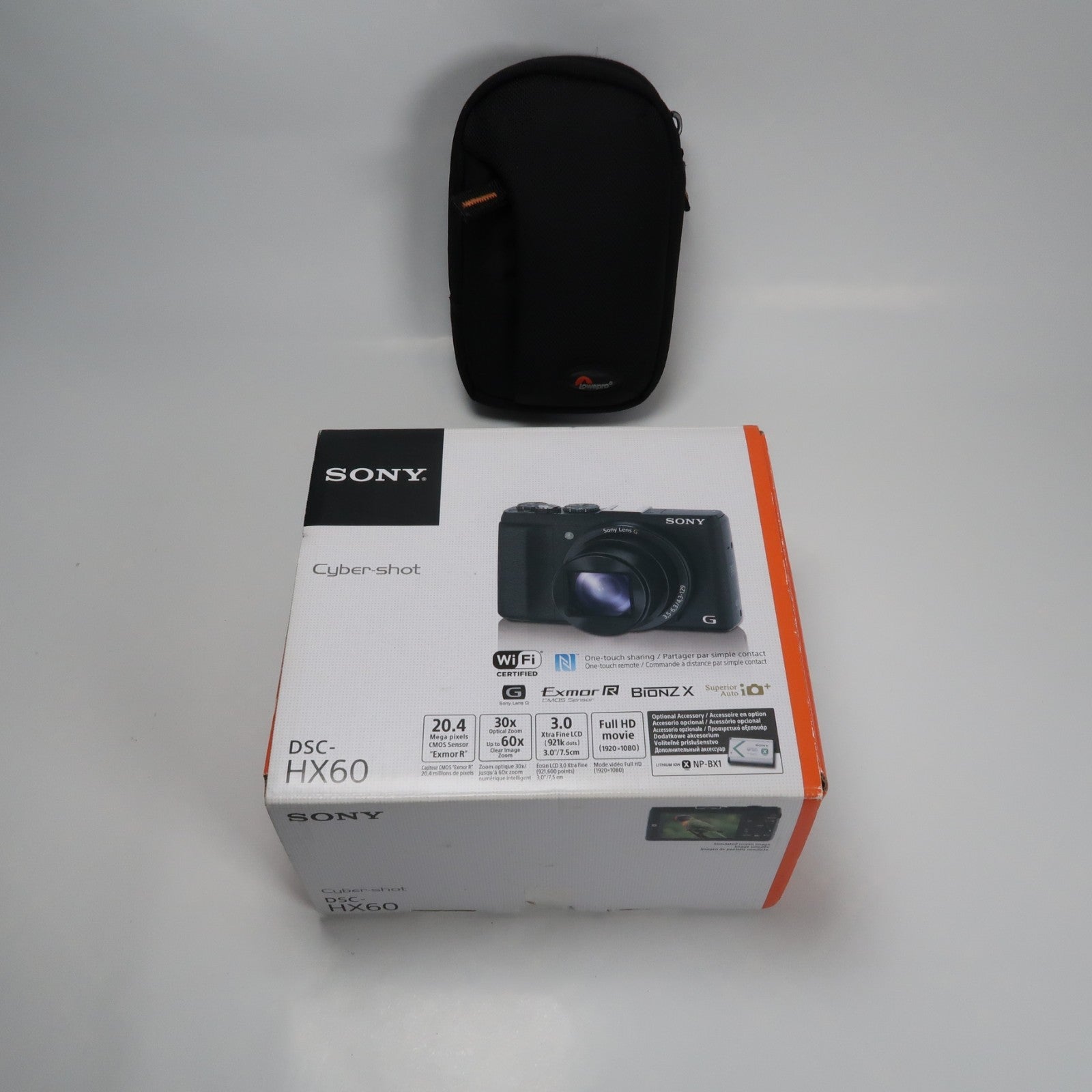 Sony CyberShot DSC-HX60V 20.4MP Digital Camera – Boxed, with Case & 32GB SD Card