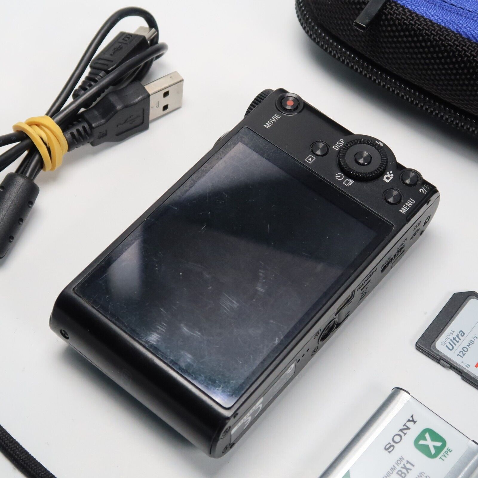 Sony Cyber-Shot DSC-WX300 18.2MP Digital Camera Black with Case and 32GB SD Card
