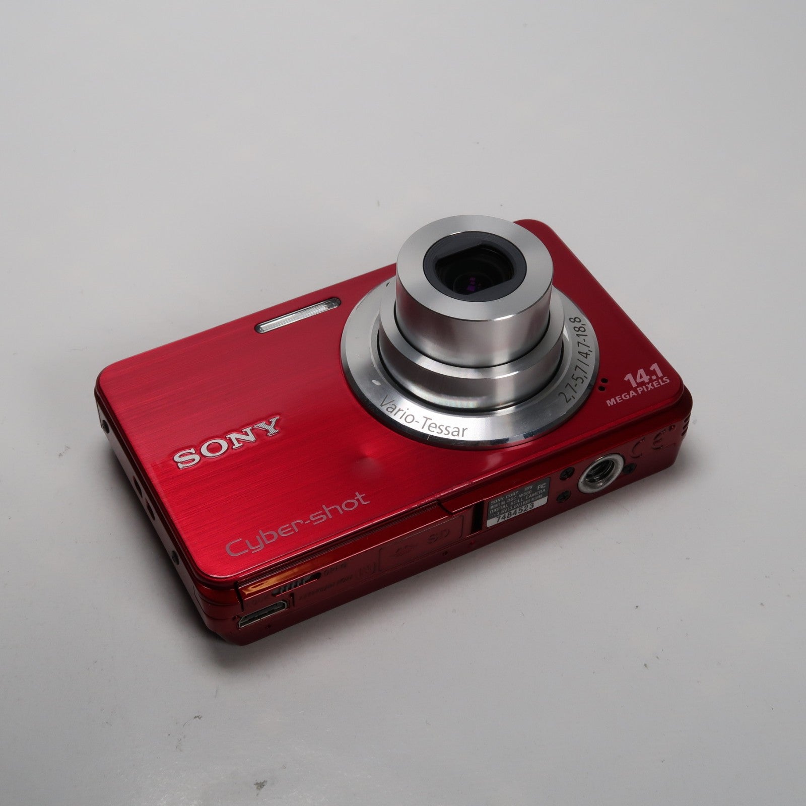 Sony Cybershot DSC-W560 14.1MP Digital Camera Red, Case – Excellent