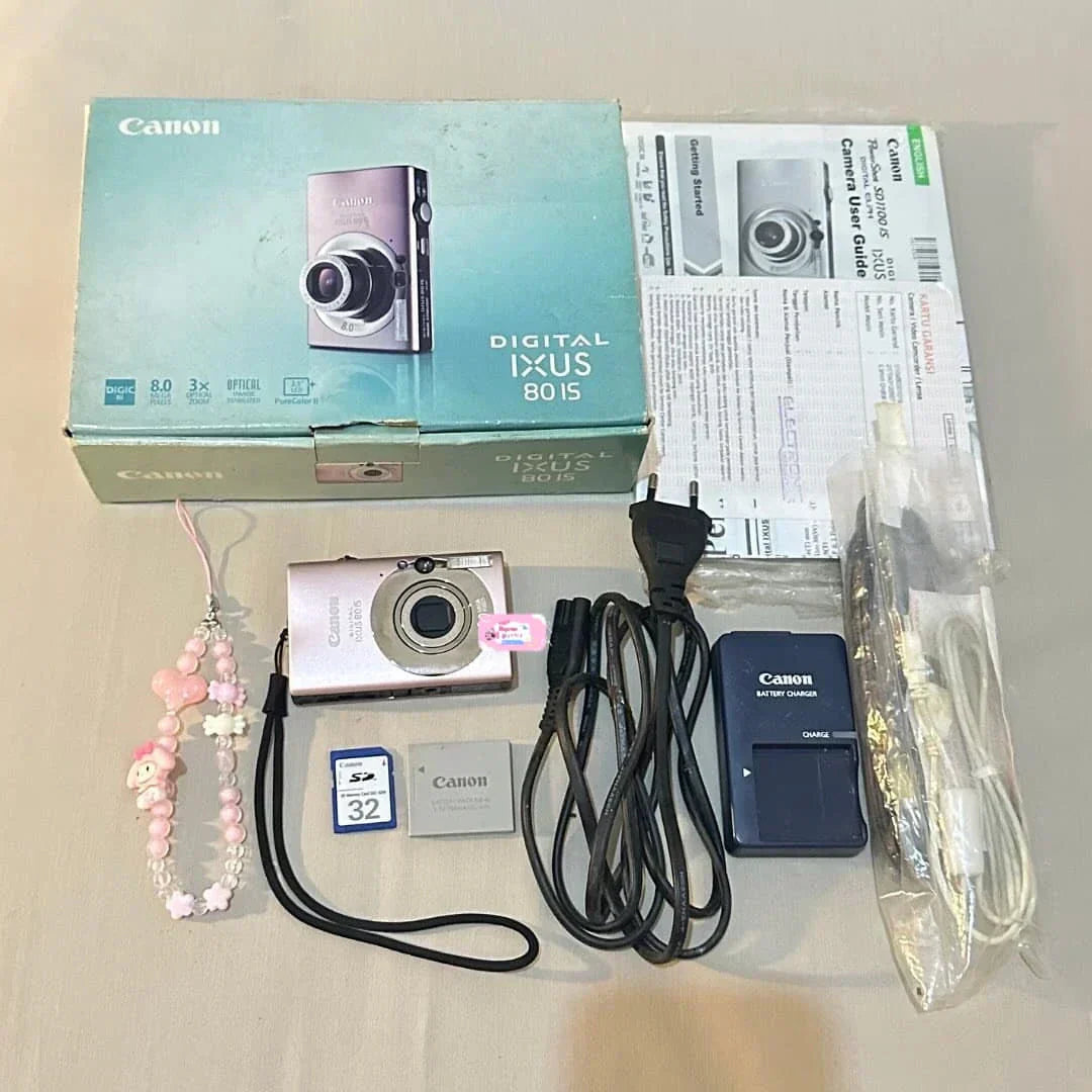 ✨ Authentic Canon Ixus 80 IS in baby pink PreOwned 💖