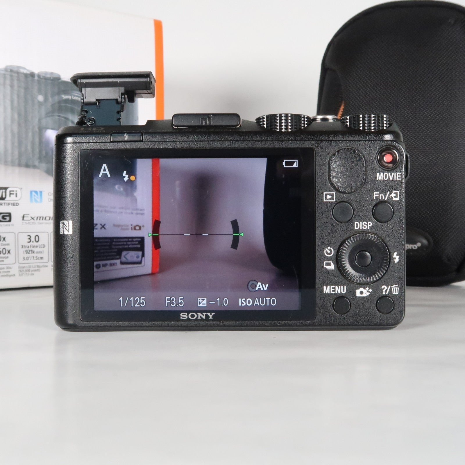 Sony CyberShot DSC-HX60V 20.4MP Digital Camera – Boxed, with Case &amp; 32GB SD Card