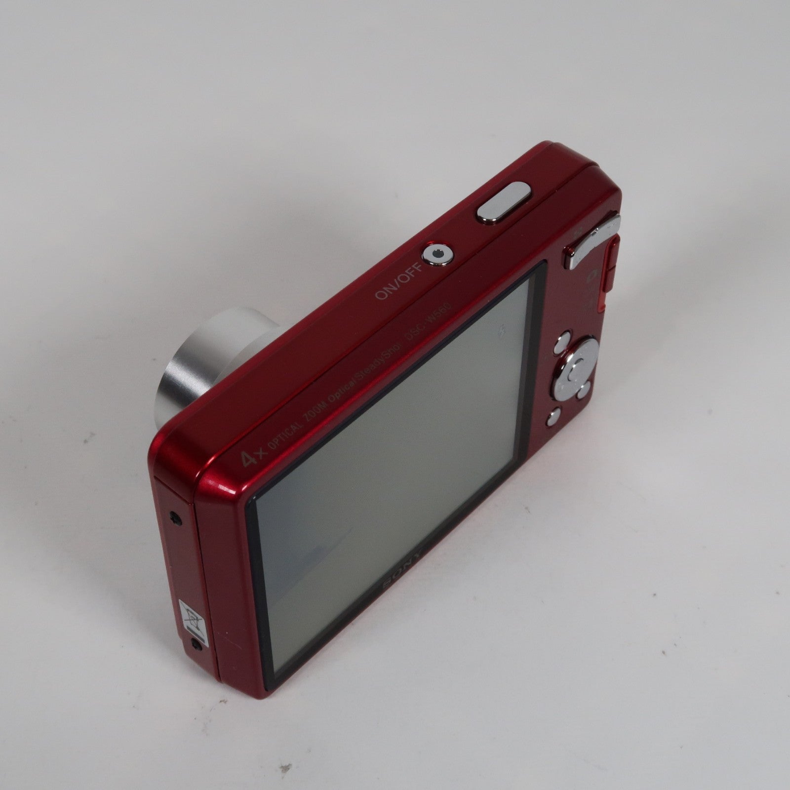 Sony Cybershot DSC-W560 14.1MP Digital Camera Red, Case – Excellent