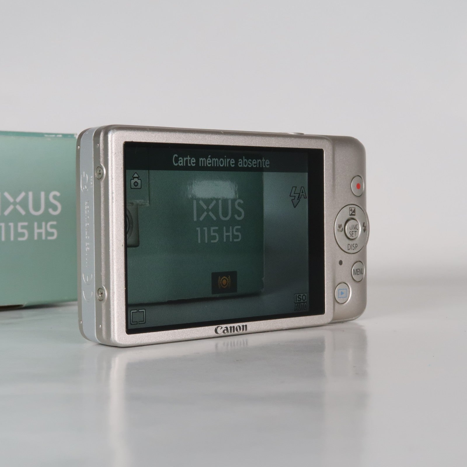 Canon IXUS 115 HS PowerShot ELPH 100 HS 12.1MP 4x Digital Camera Silver – Very Good Condition