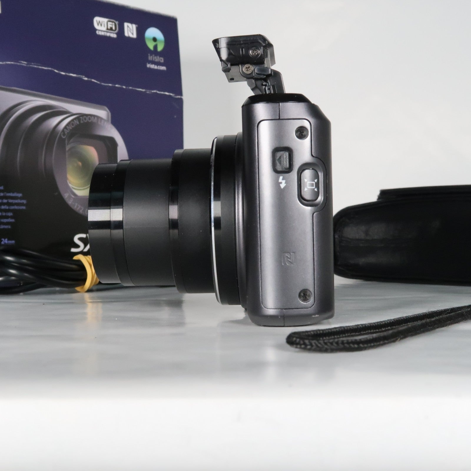 Canon PowerShot SX720 HS 20.3MP 40x Digital Camera Black + Case + 64GB SD Card