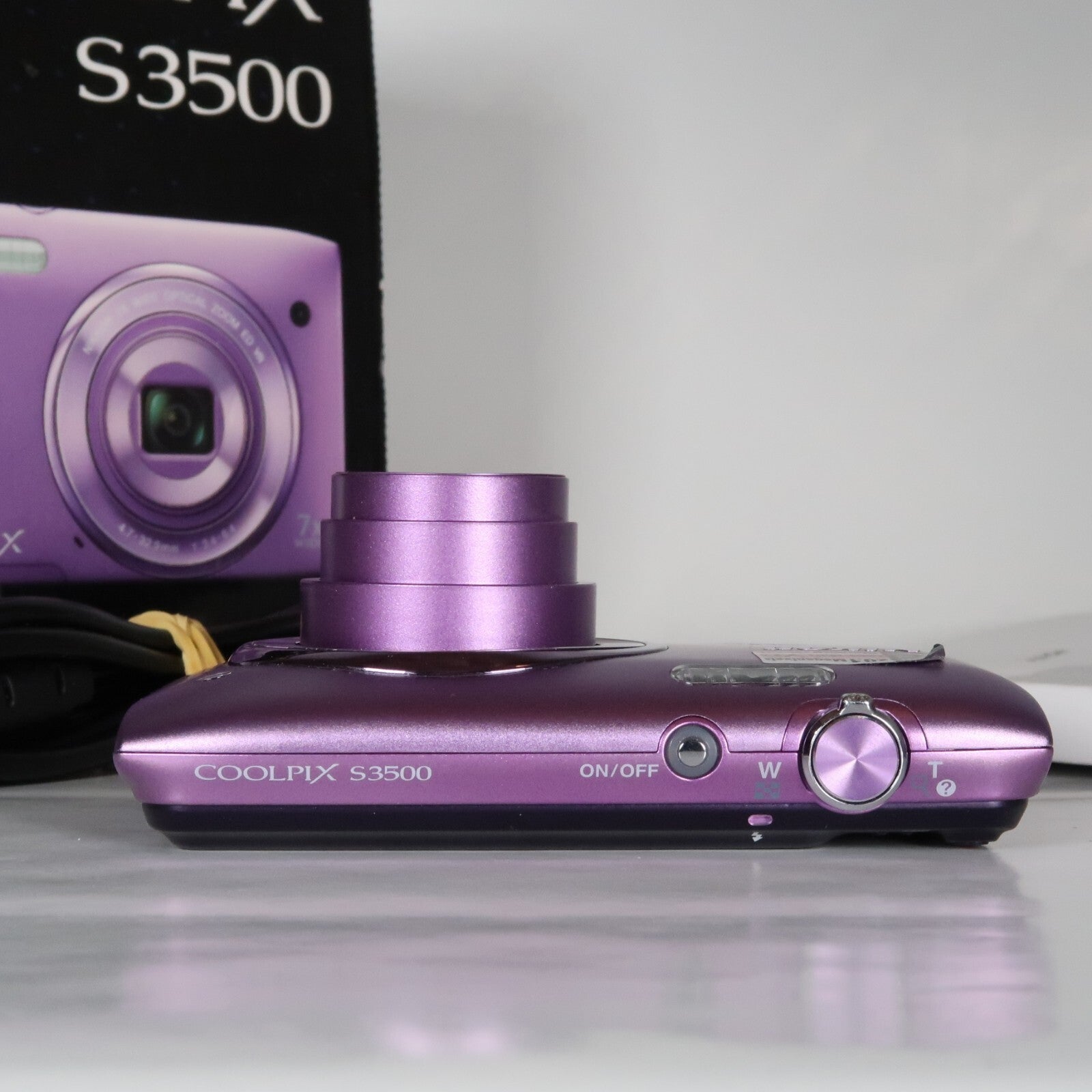 Nikon CoolPix S3500 20.1MP Digital Camera Purple – Mint Condition, Original Packaging