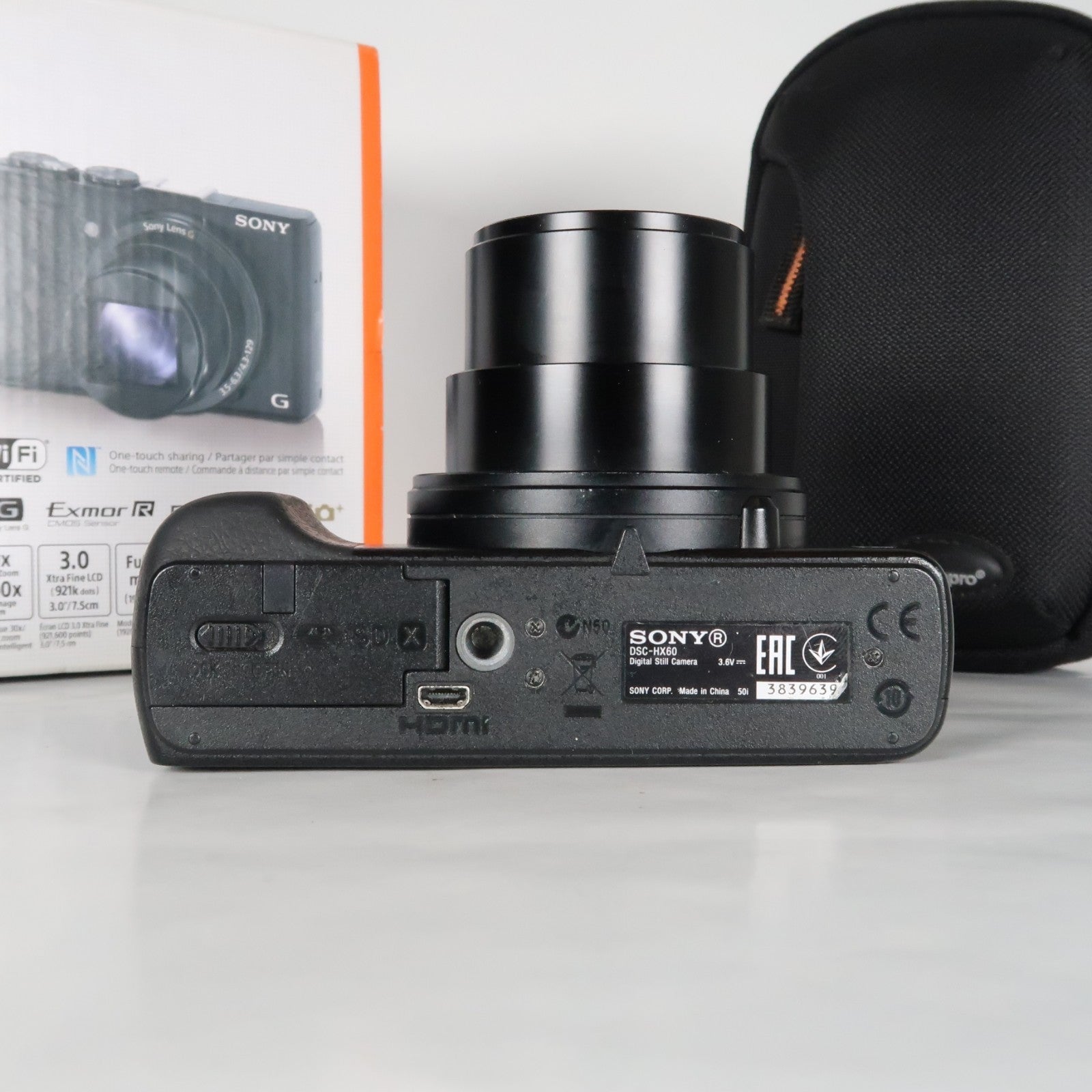 Sony CyberShot DSC-HX60V 20.4MP Digital Camera – Boxed, with Case &amp; 32GB SD Card