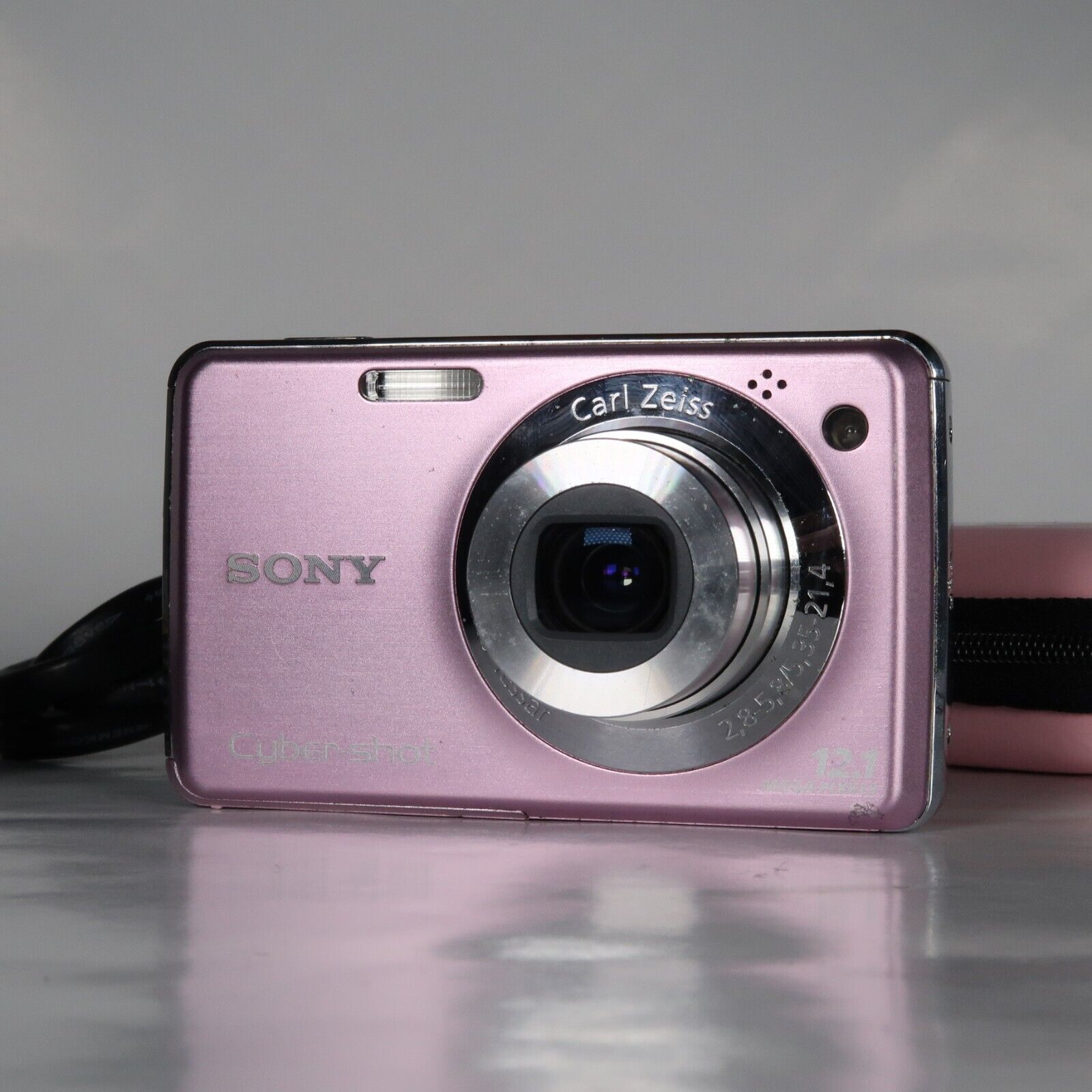 Sony Cyber-shot DSC-W210 12.1MP Digital Camera Pink – Excellent Condition