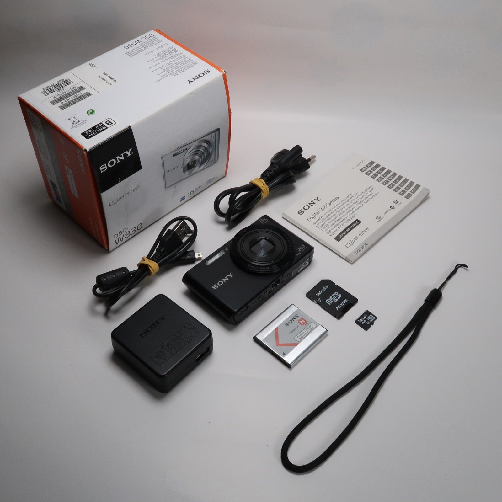 Sony Cyber-shot DSC-W830 20.1MP + Canon IXUS 145 Black – Compact Digital Cameras Bundle