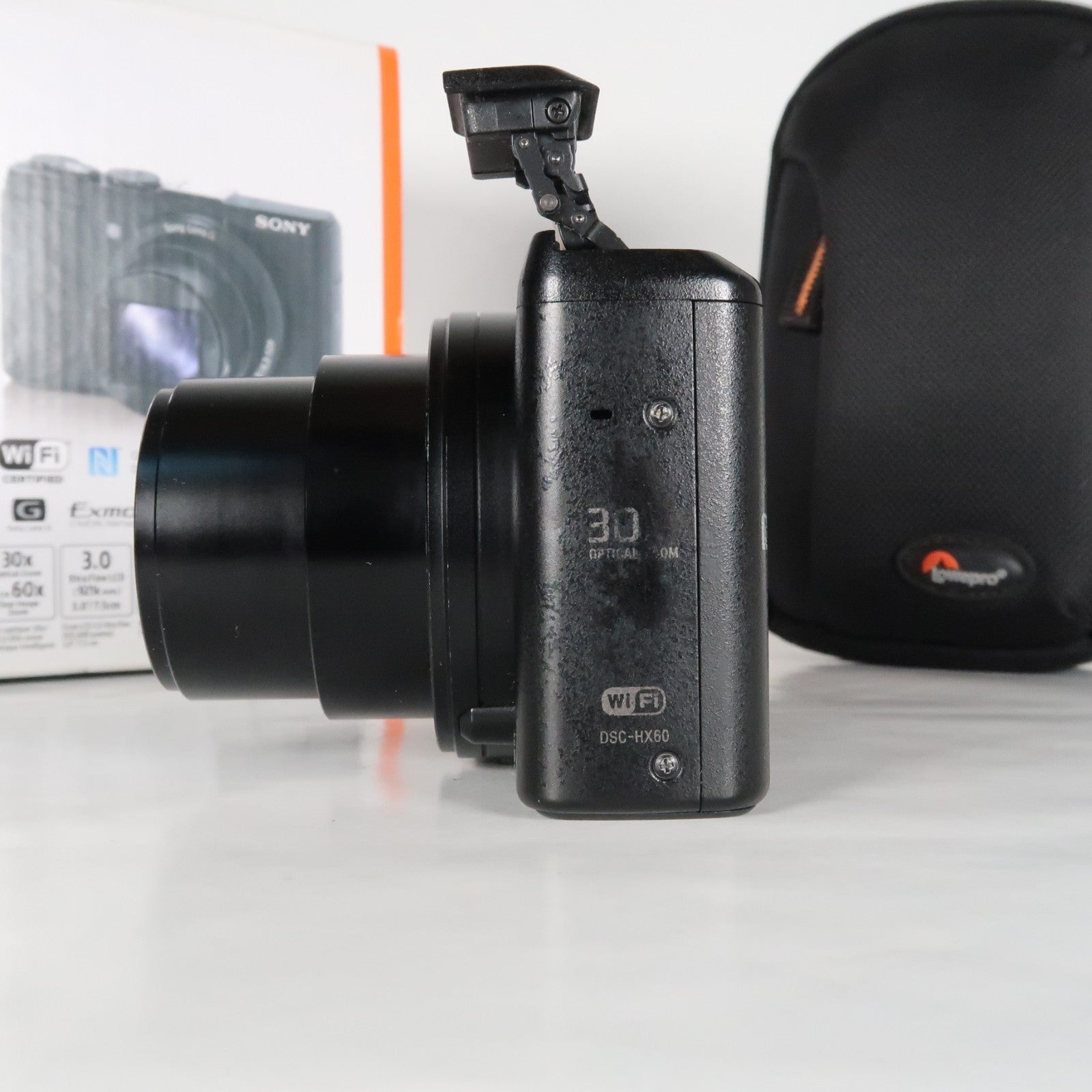 Sony CyberShot DSC-HX60V 20.4MP Digital Camera – Boxed, with Case &amp; 32GB SD Card