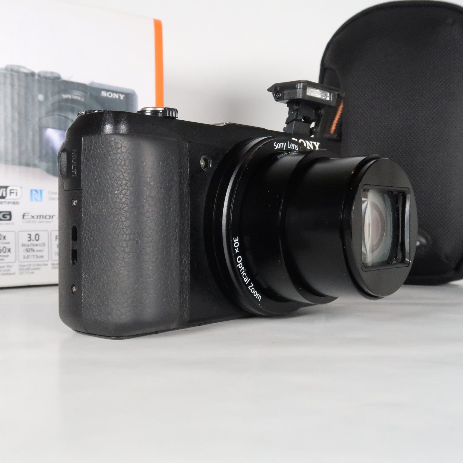 Sony CyberShot DSC-HX60V 20.4MP Digital Camera – Boxed, with Case &amp; 32GB SD Card