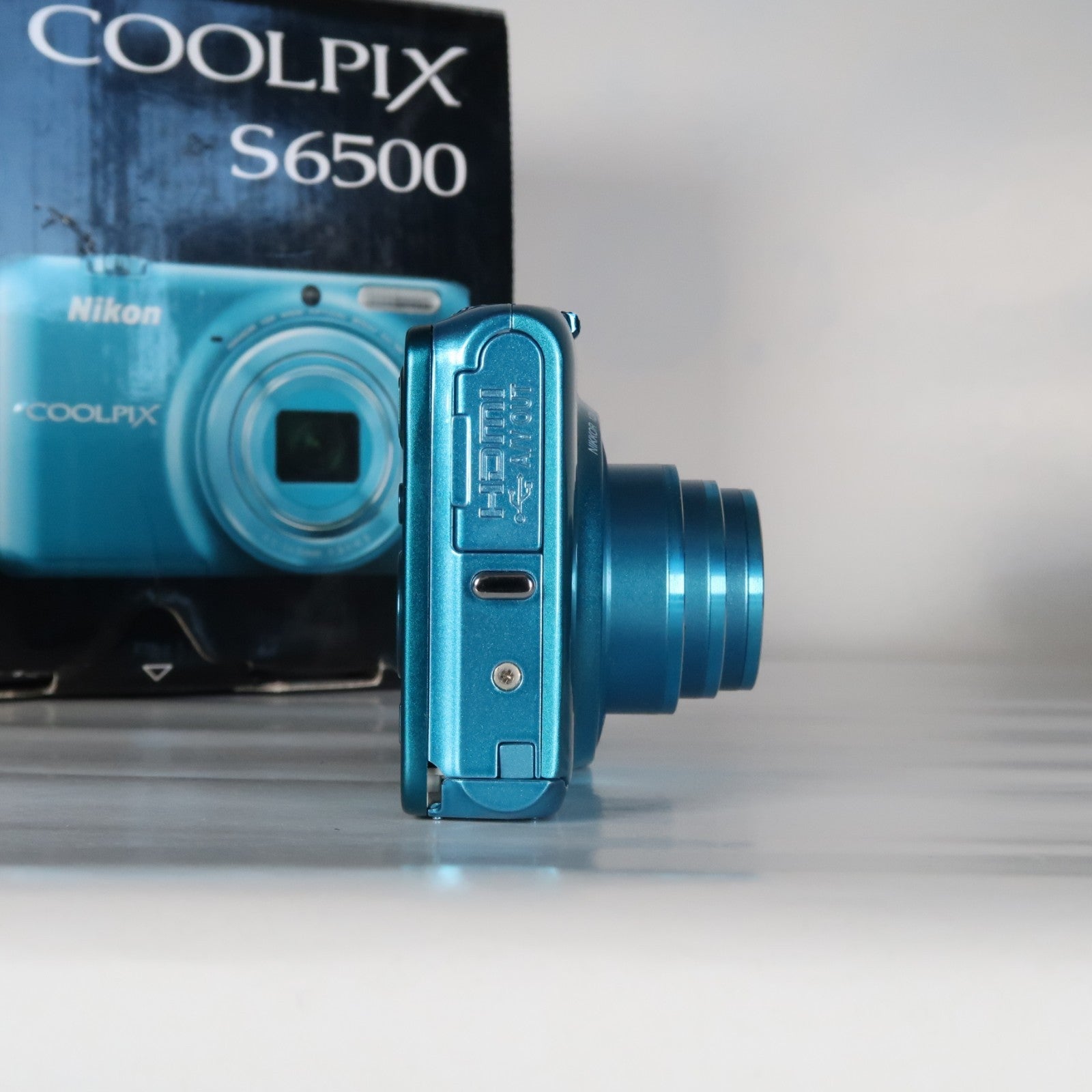 Nikon Coolpix S6500 16.0MP Compact Digital Camera – Blue, Complete Kit – Tested