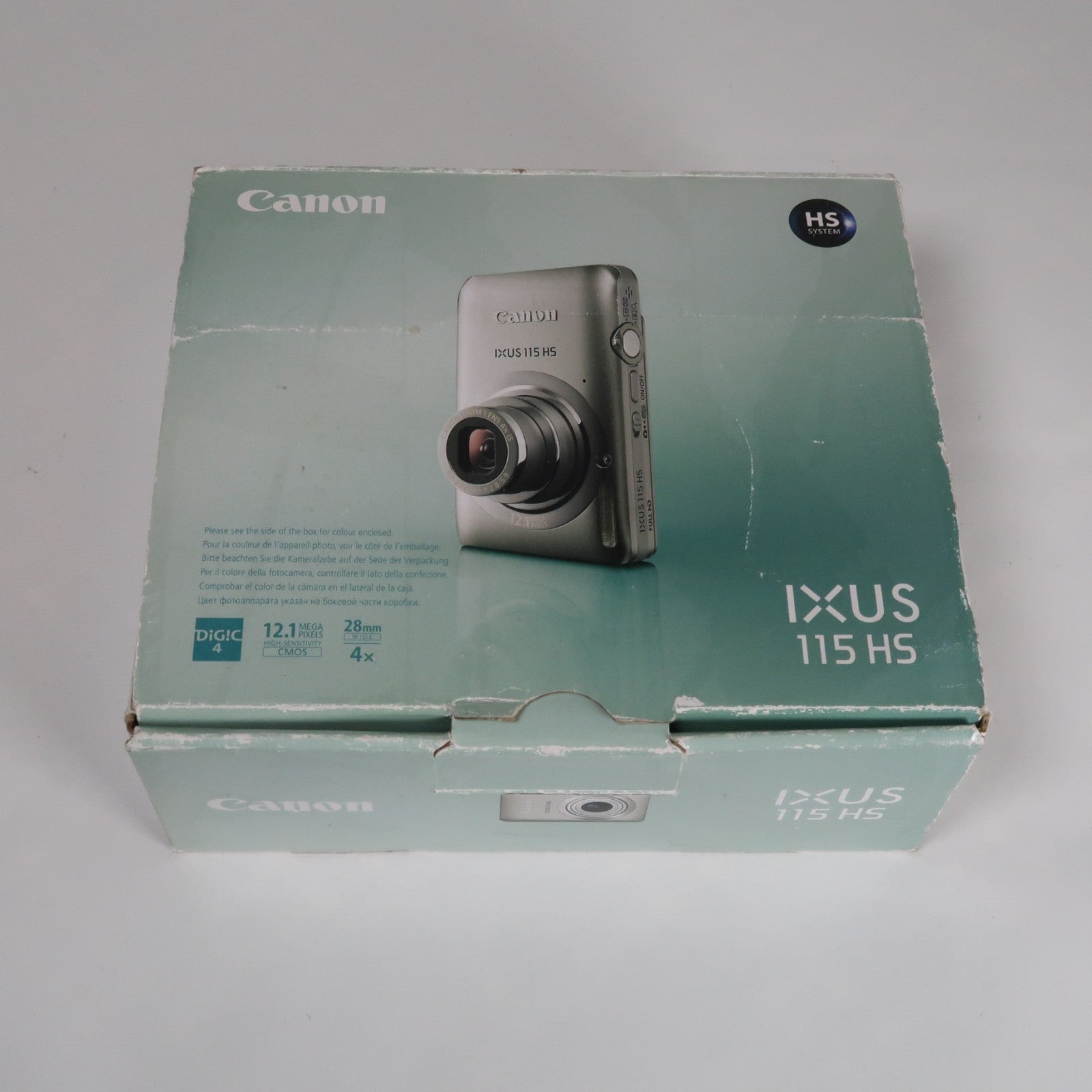Canon IXUS 115 HS PowerShot ELPH 100 HS 12.1 MP 4x Digital Camera Silver