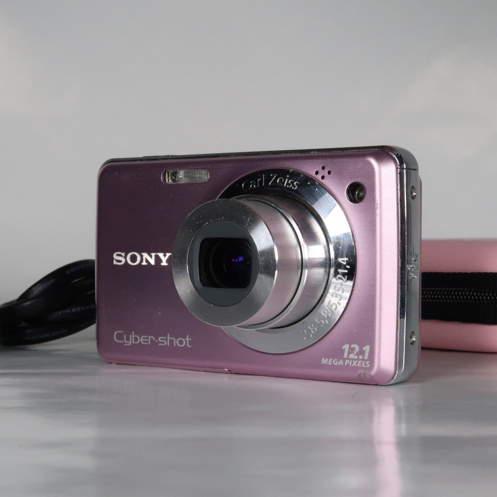 Sony Cyber-shot DSC-W210 12.1MP Digital Camera Pink – Excellent Condition