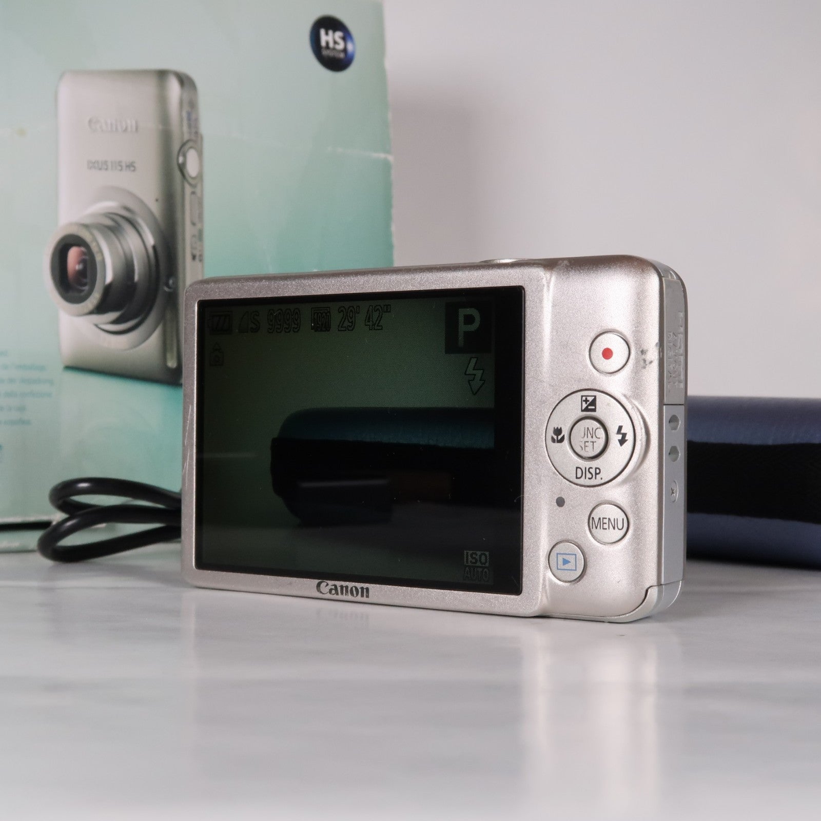 Canon IXUS 115 HS PowerShot ELPH 100 HS 12.1 MP 4x Digital Camera Silver