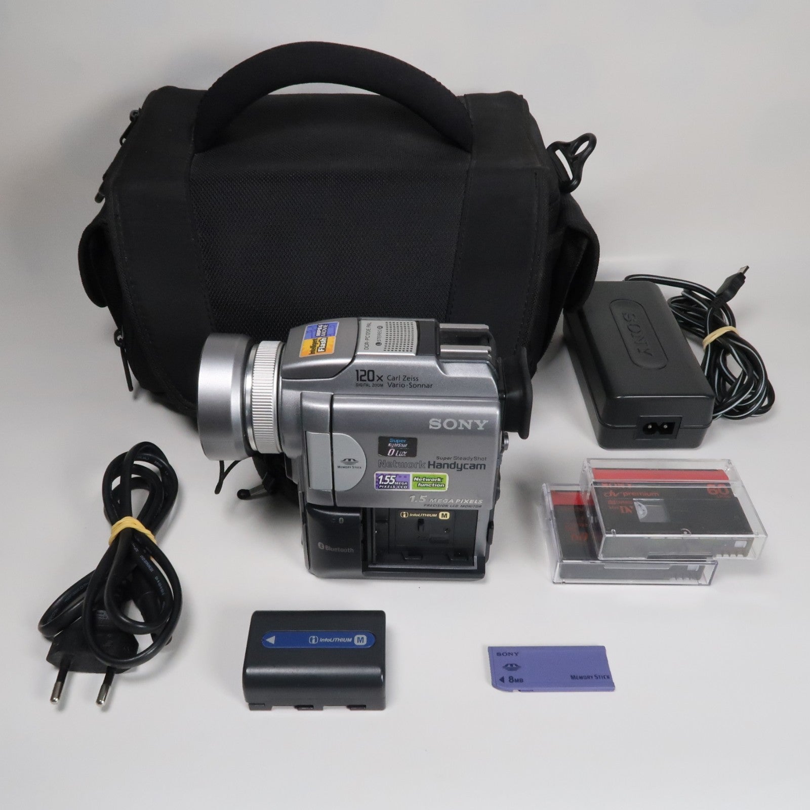 Sony Handycam DCR-PC120E MiniDV Camcorder – With Case + Charger