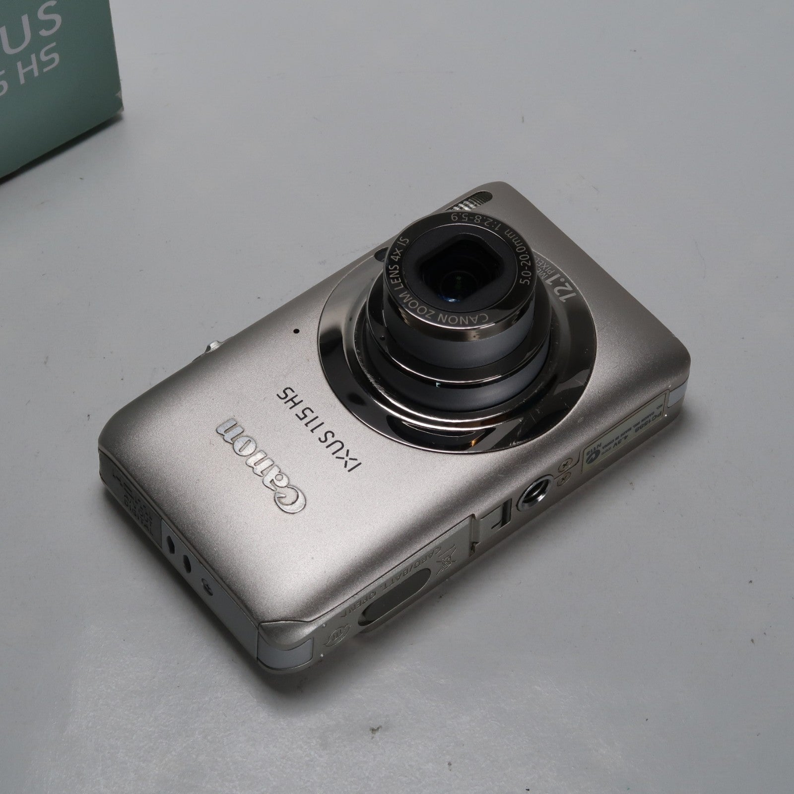 Canon IXUS 115 HS PowerShot ELPH 100 HS 12.1MP 4x Digital Camera Silver – Very Good Condition