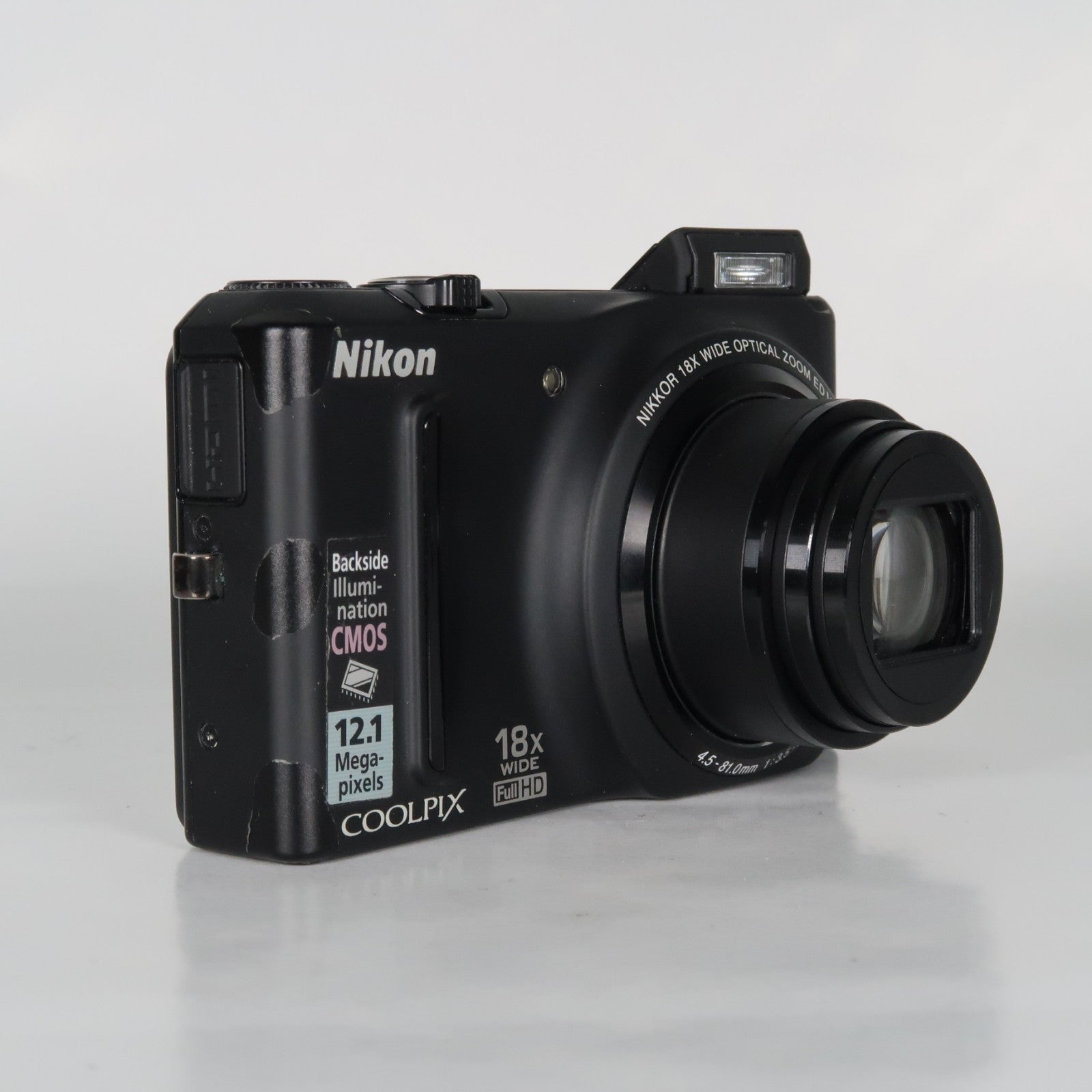 Nikon Coolpix S9100 12.1MP 18x Digital Camera Black – Very Good Condition