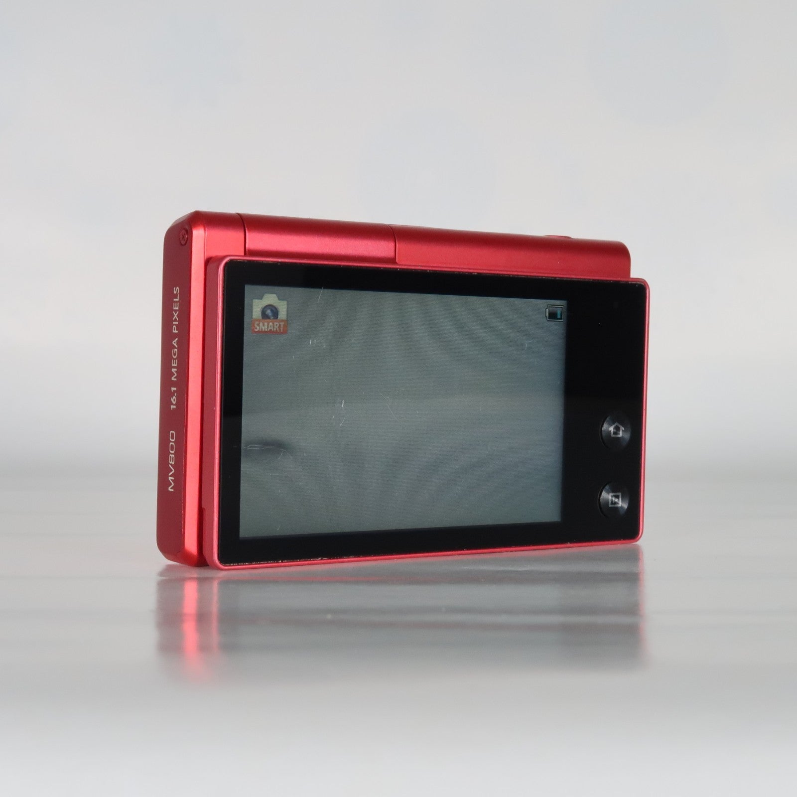 Samsung MV Series MV800 16.1MP Digital Camera Red, Case - Excellent