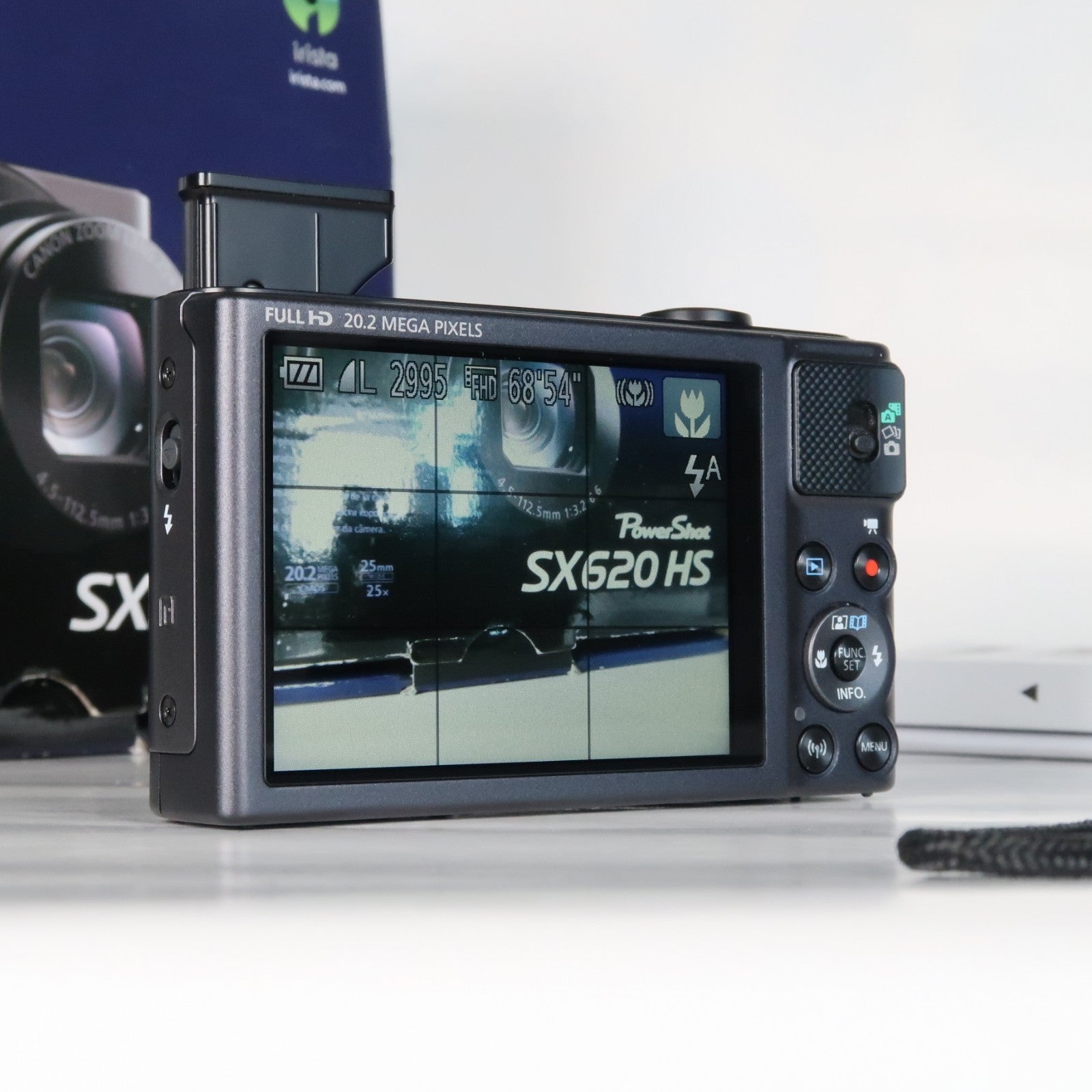 Canon PowerShot SX620 HS 20.2MP 25x Digital Camera Black – With 16GB SD Card