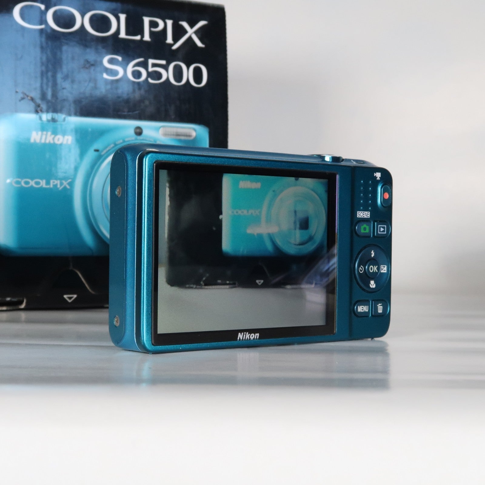 Nikon Coolpix S6500 16.0MP Compact Digital Camera – Blue, Complete Kit – Tested