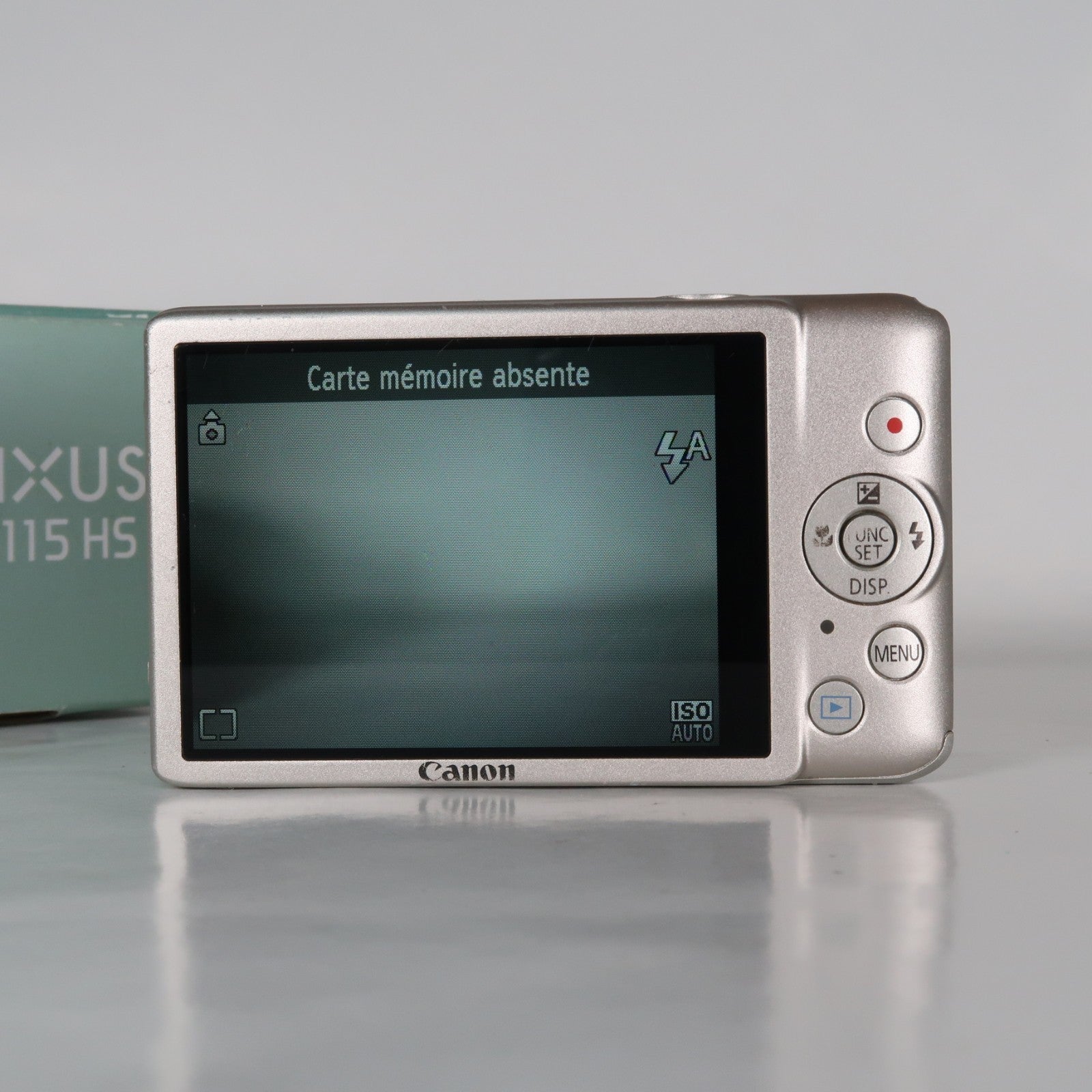 Canon IXUS 115 HS PowerShot ELPH 100 HS 12.1MP 4x Digital Camera Silver – Very Good Condition
