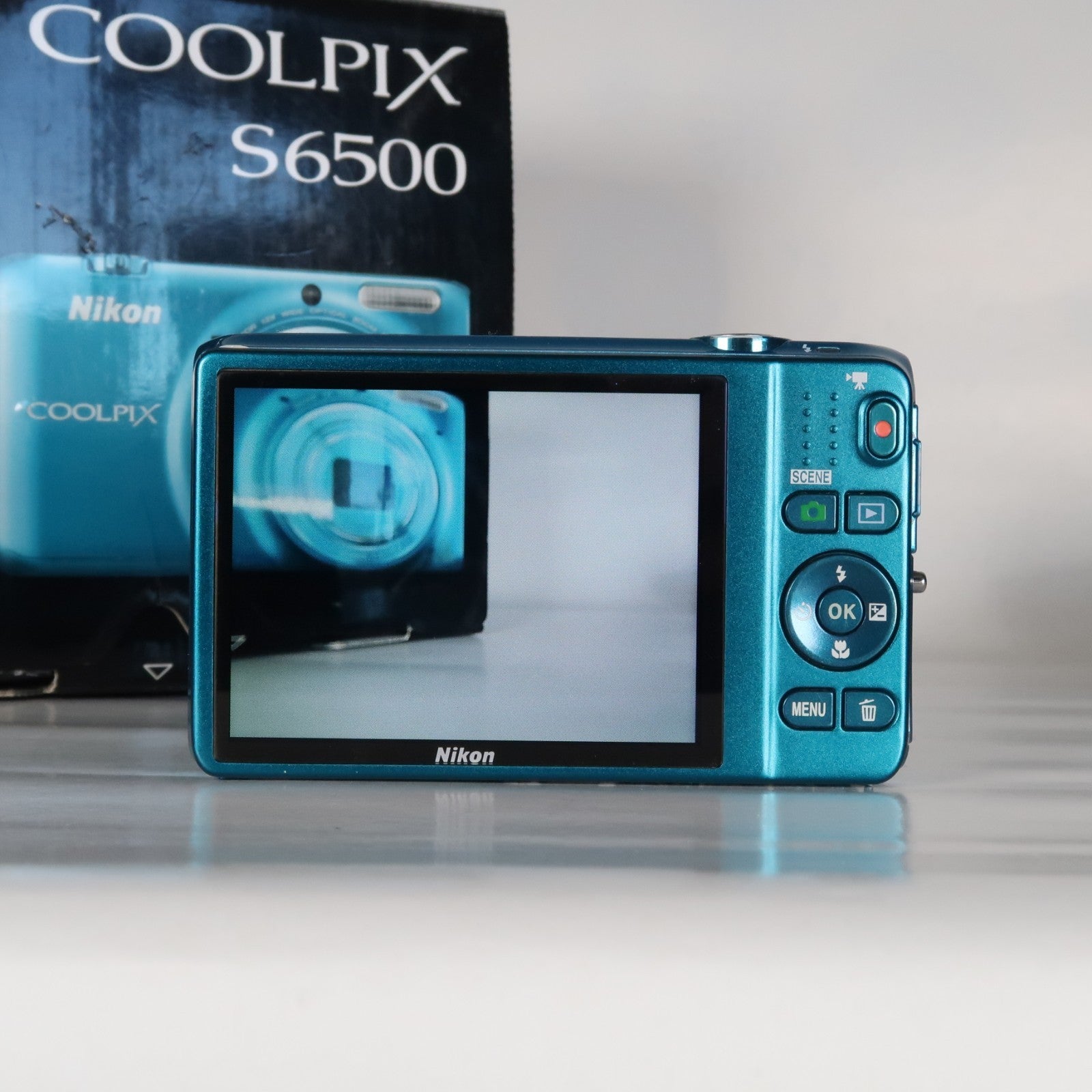 Nikon Coolpix S6500 16.0MP Compact Digital Camera – Blue, Complete Kit – Tested