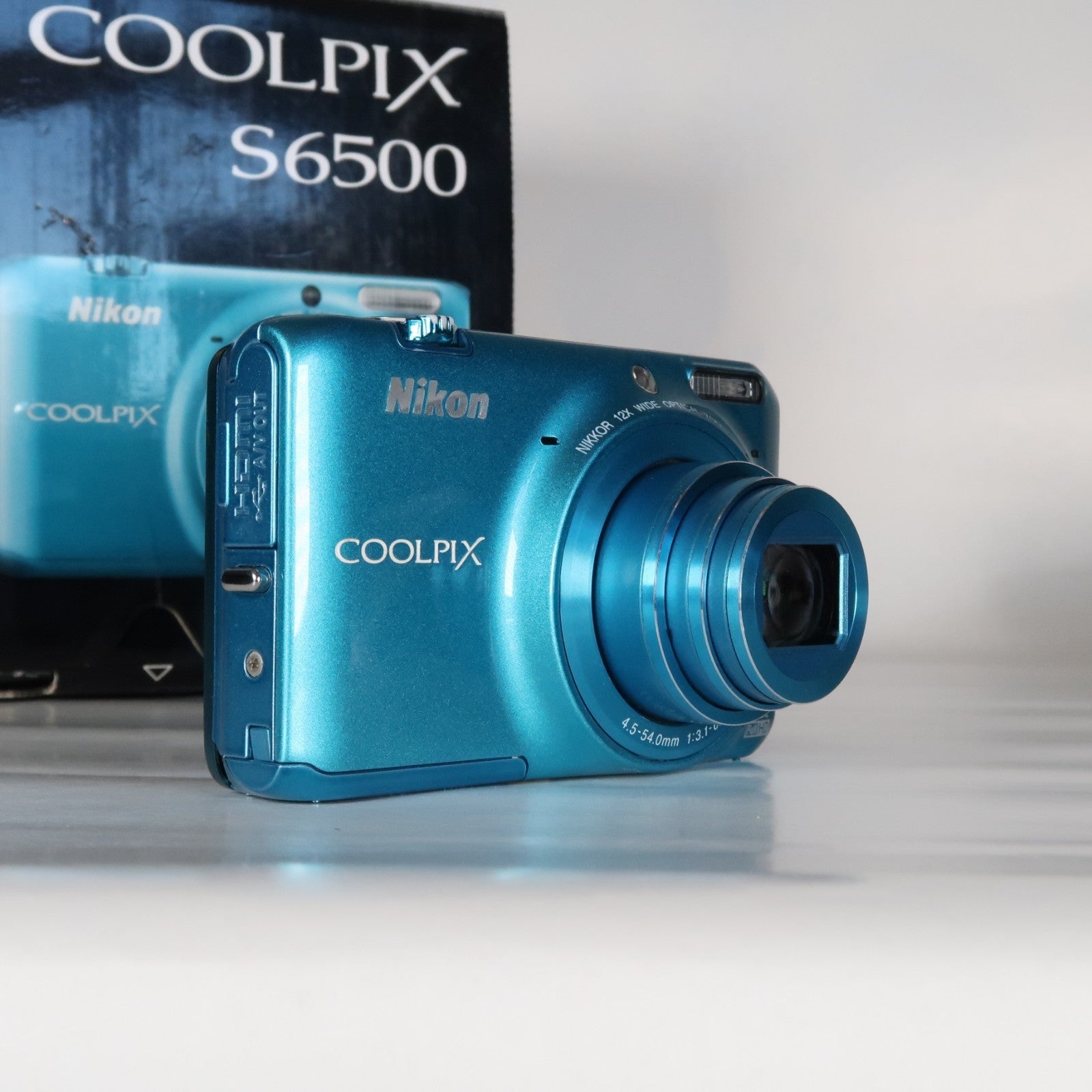 Nikon Coolpix S6500 16.0MP Compact Digital Camera – Blue, Complete Kit – Tested